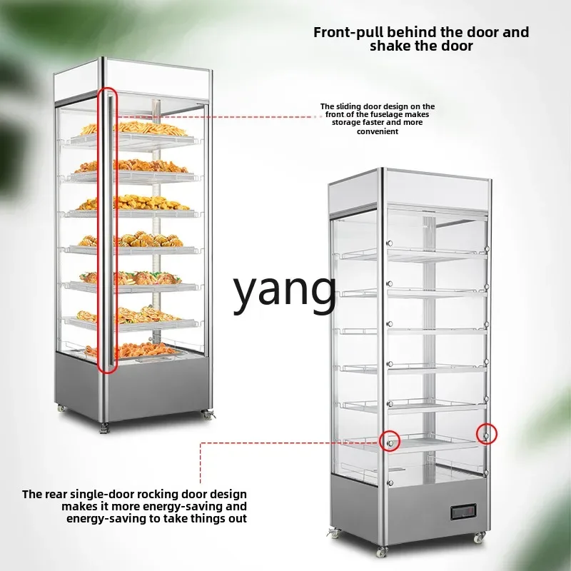 LTT vertical thermal insulation display cabinet meal bread heating large capacity hot air circulation 3