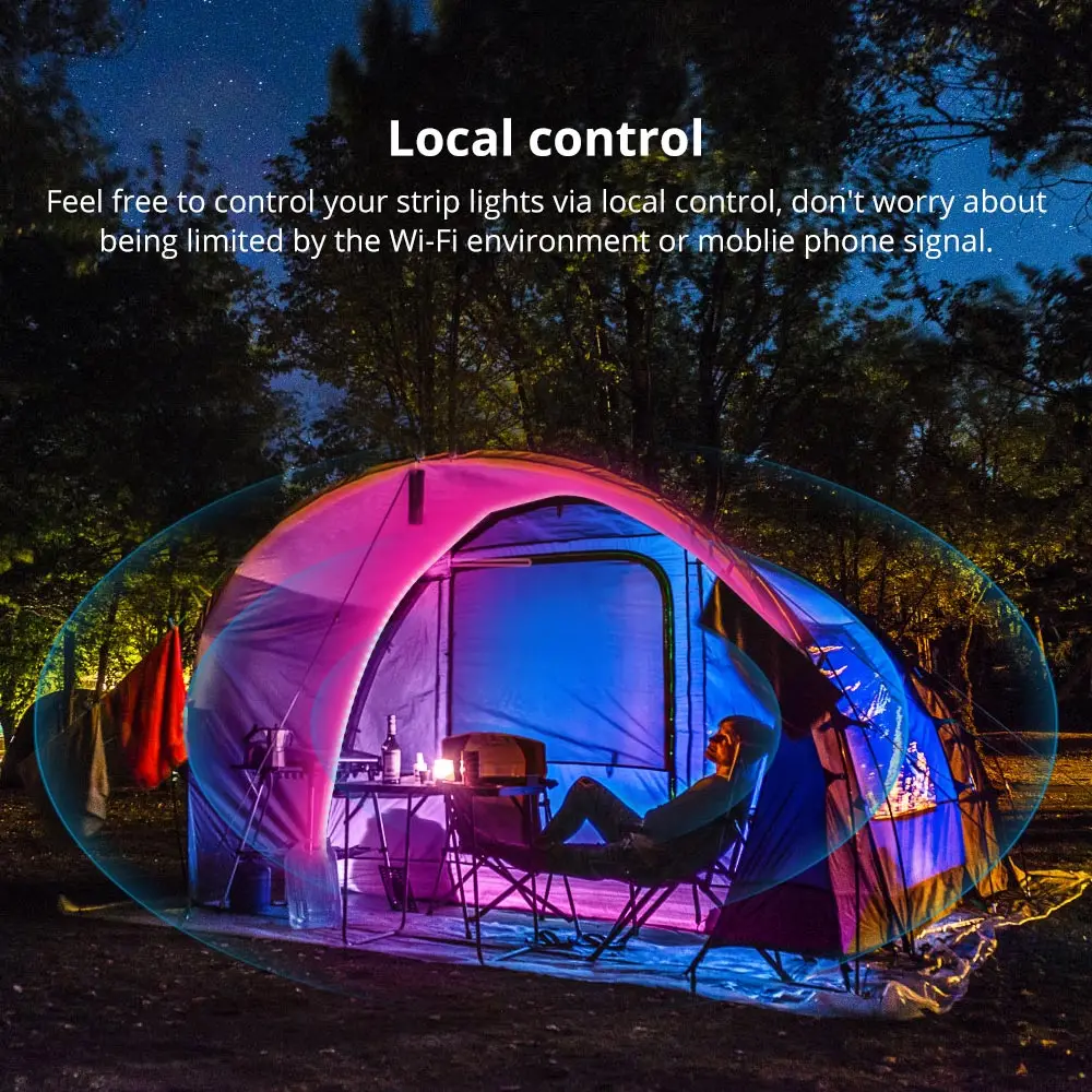 SONOFF L3 5M RGB Smart LED Light Strip Dimmable Flexible Strip Lights APP Remote Control Via EWeLink Alexa Google Home