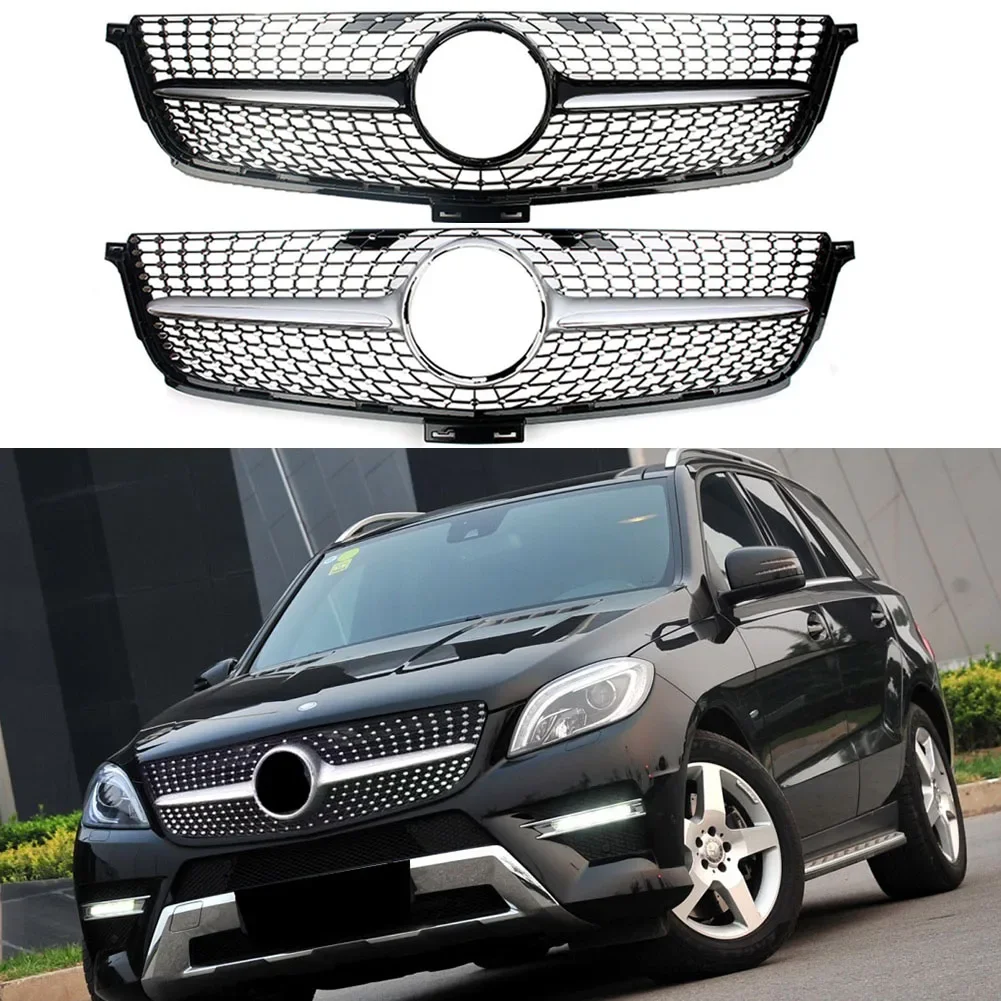 Car Front Racing Facelift Center Grille Upper Bumper Grill For Mercedes-Benz W166 ML-Class 2012 2013 2014 2015