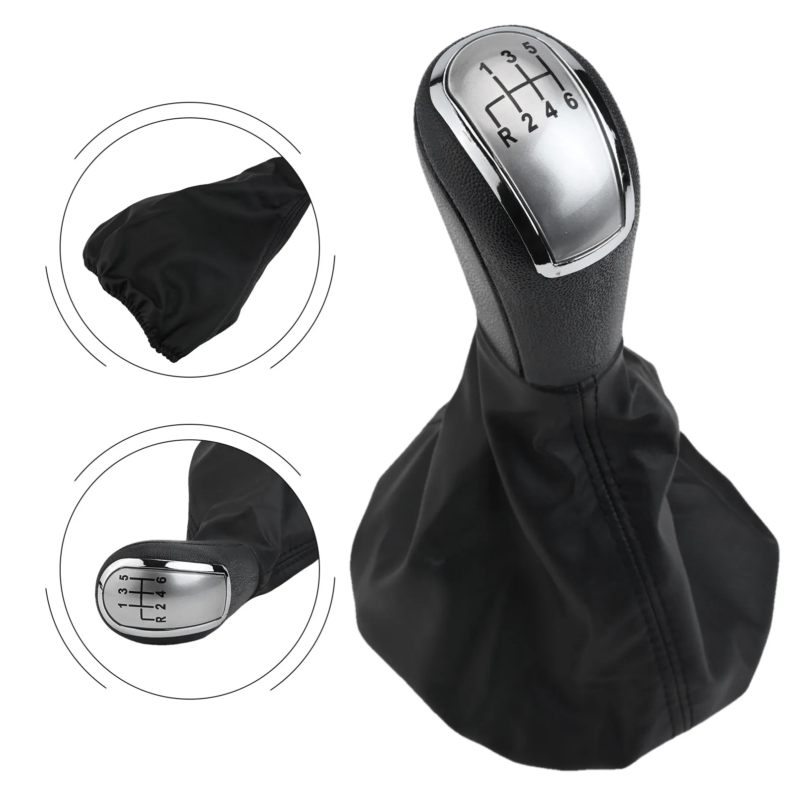 

Brake Boot Cover 6 Speed Knob Car Interior Upgrade 6 Speed Comfortable Grip Longevity Performance Non-slip Design