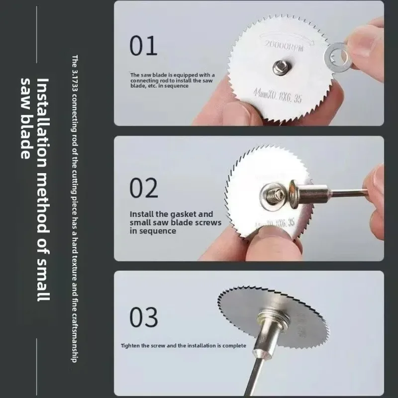 

7Pcs HSS Circular Saw Blade Rotary Tool For Metal Cutter Power Tool Set Wood Cutting Discs Drill Mandrel Cutoff