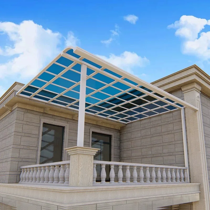 

Двор и садовые домики Алюминиевый сплав Поликарбонатные тоннелы с жестким верхом, защита от дождя, дверной сарай, гаражный солнцезащитный козырек, крыша террасы