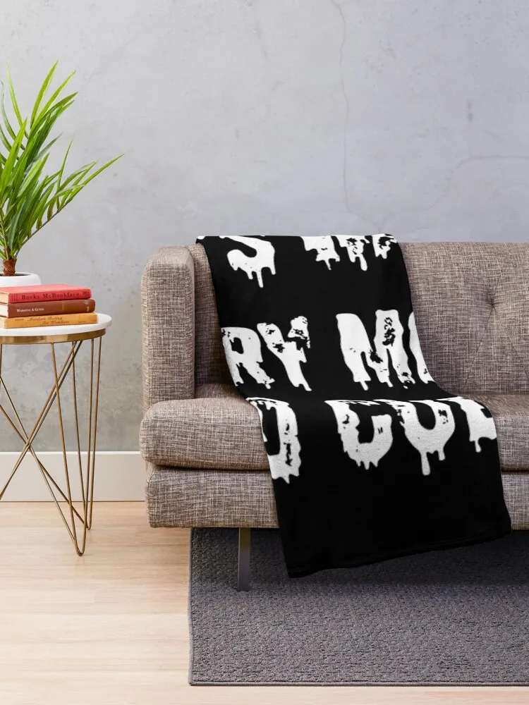 Let’s Watch Scary Movies and Cuddle Spooky Halloween Design, made by EndlessEmporium Throw Blanket Soft Plaid Tourist Blankets