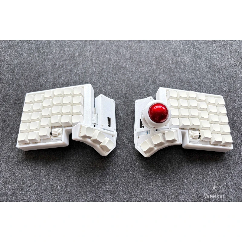 

CCK-BALL Trackball Split Keyboard Custom Hot Swap Wireless Dual-mode Split Keyboard Kit ZMK E-sports Gaming Office Keyboard