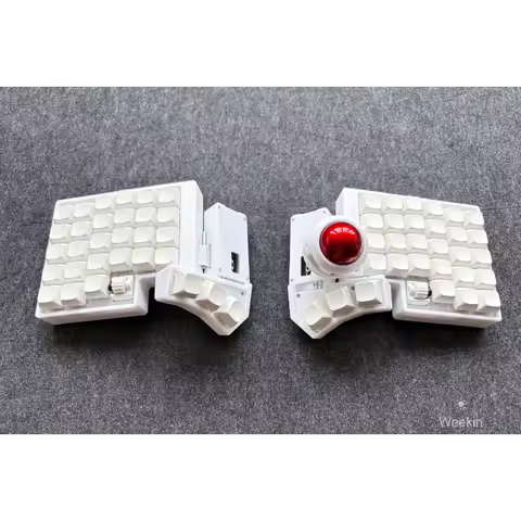 CCK-BALL Trackball Split Keyboard Custom Hot Swap Wireless Dual-mode Split Keyboard Kit ZMK E-sports Gaming Office Keyboard
