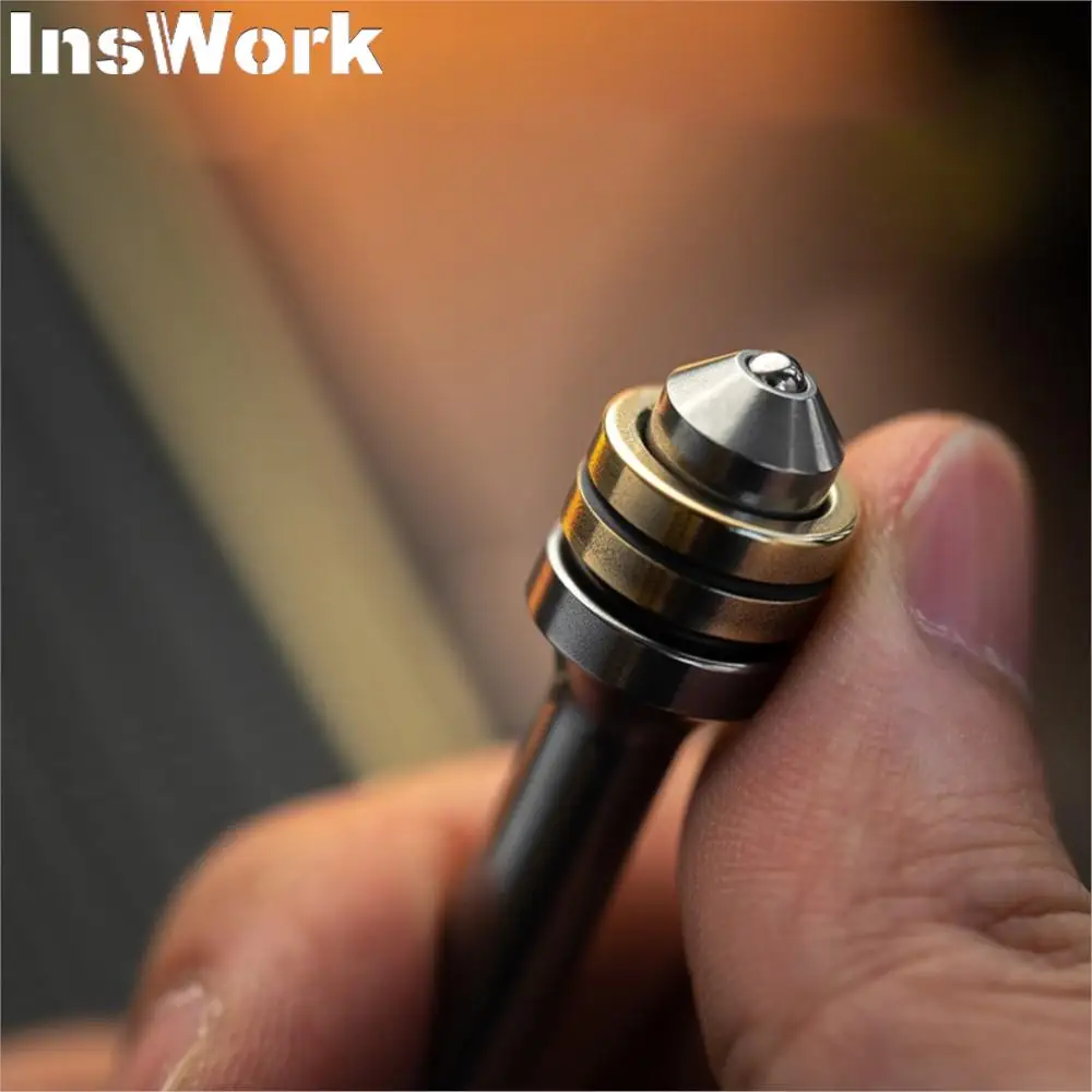 LAUTIE Fingertip Gyro NOIZ C-NANO EDC Out Of Print Decompression Luminous Toy Metal Fidget Toy Hand Fidget Best Fidget Toys