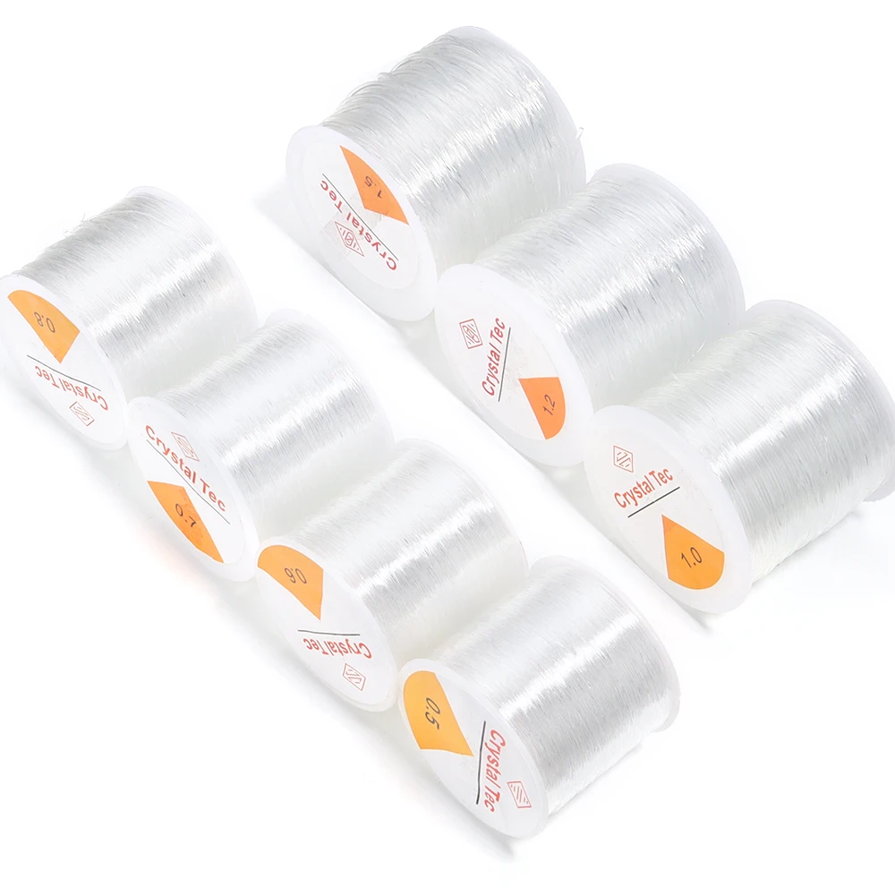 50M Transparent Elastic Beading Cord for Jewellery Making