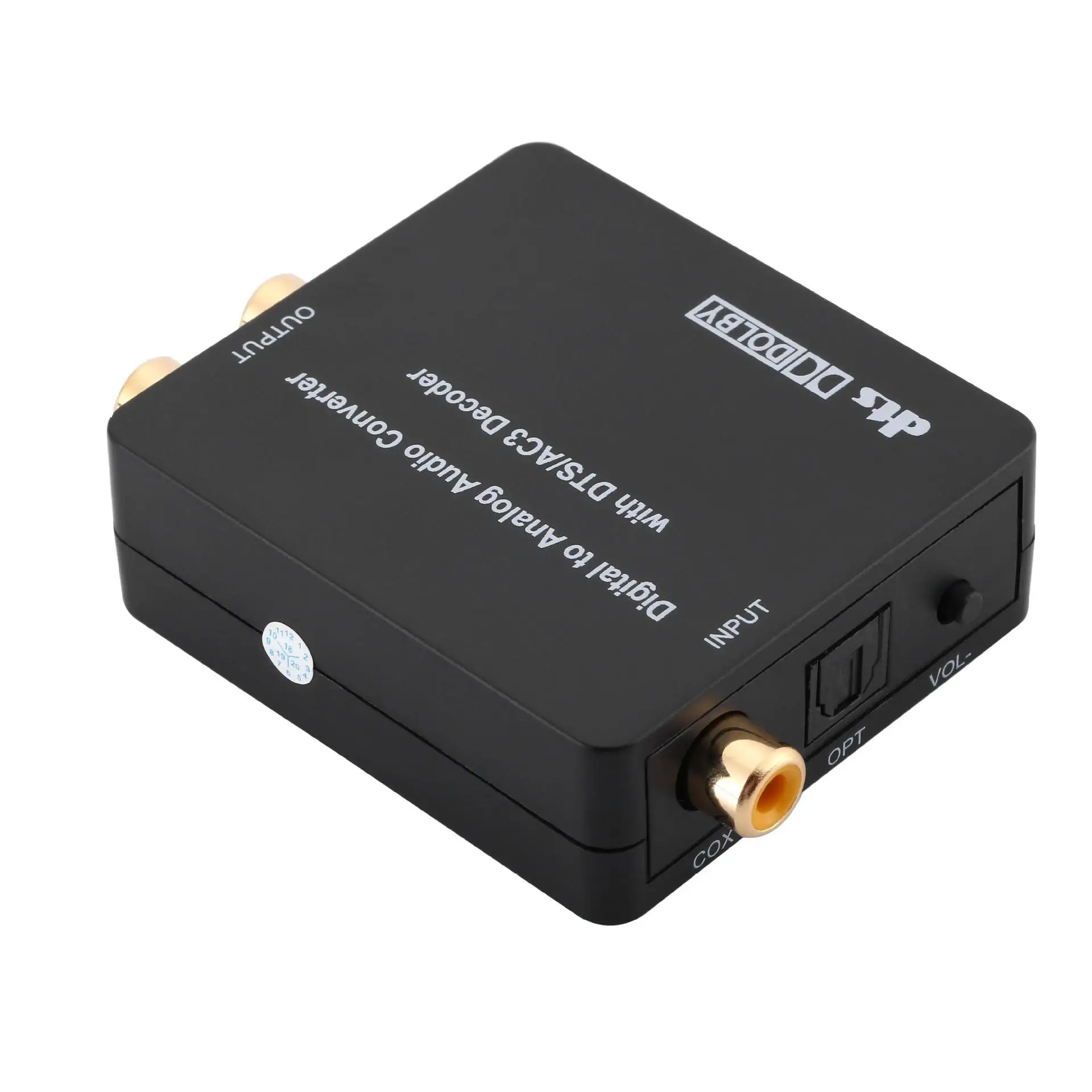 Digital fiber coaxial to analog digital to analog volume adjustment DTSAC35.1 channel audio decoder