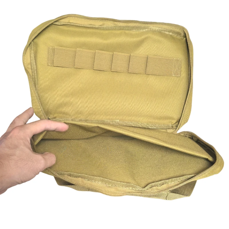 Padded Organizer Storage Case, Soft Zipper Carrying Pouch with Multiple Compartments for Tools, Gadgets and Outdoor Accessories