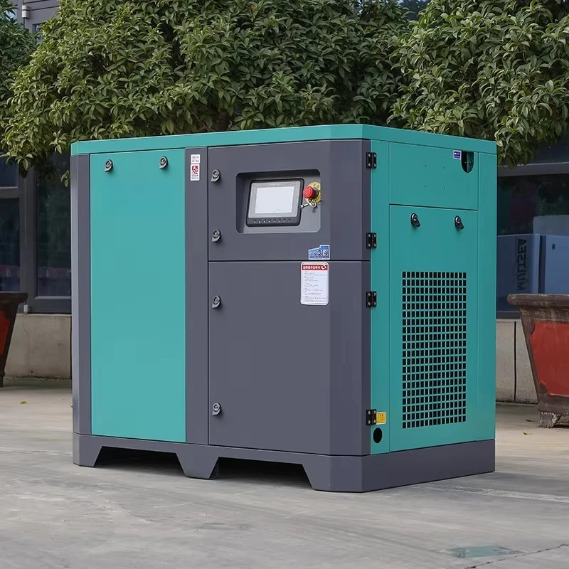 Customized Air Compressor Silent Screw Air Compressor 4kW 5.5HP 7.5kW 10HP Belt Driven Air Compressor Machine