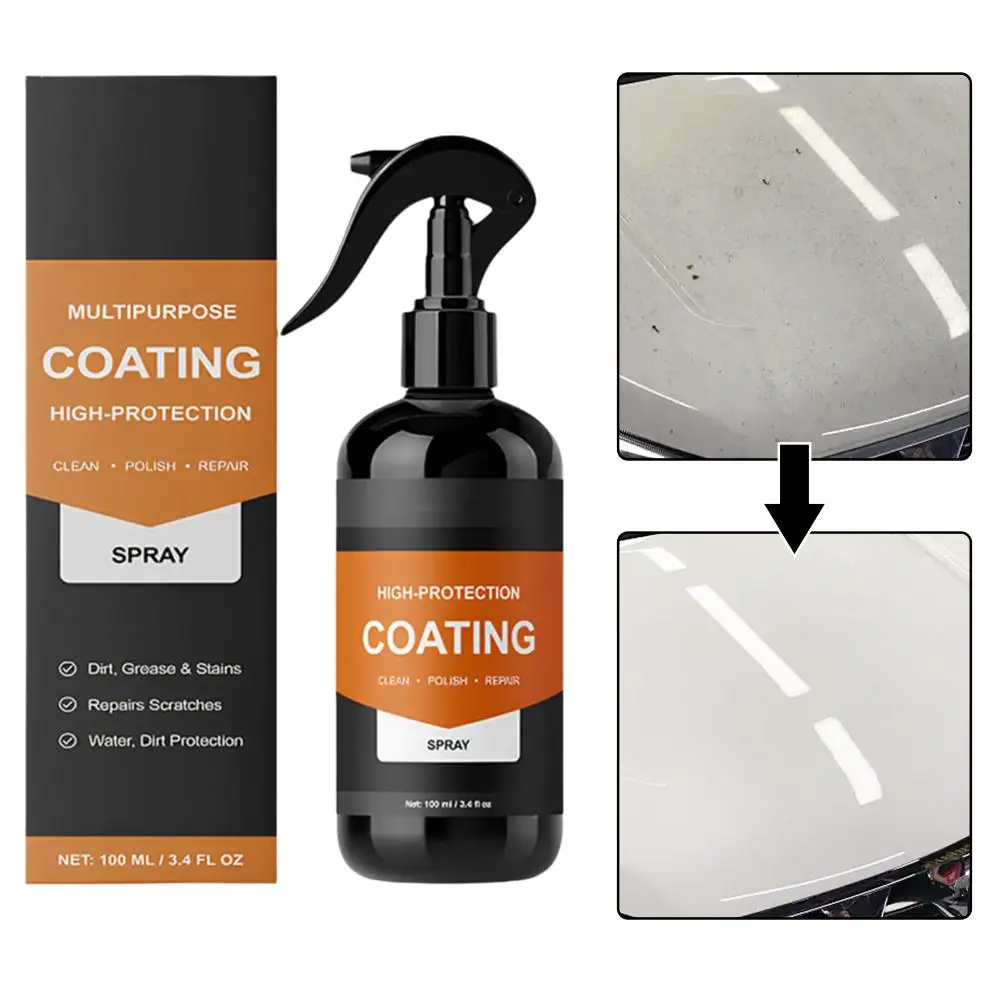 

100ml Ceramic Car Paint Spray High Protection Quick Paint Repair Spray Agen Scratches Coating Coating Waterproof Quick Spra B8G3