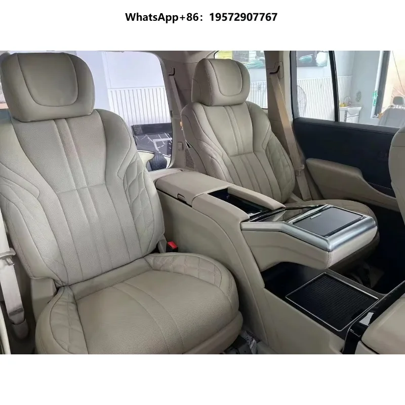 Car Luxury Airline Rear Seat with Refrigerator for LX600 Patrol QX80 LX570 LC300 LC 200 LC 300