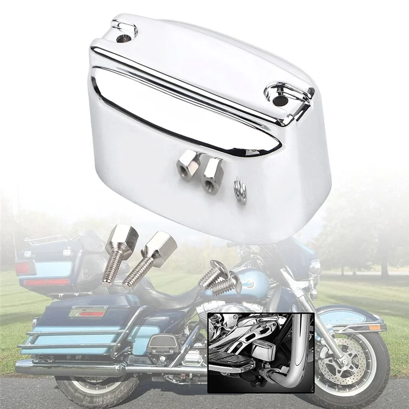 

AW-1 Piece Rear Brake Master Cylinder Cover Chrome Silver ABS For Touring Electra Glide 99-2007