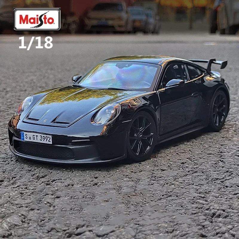 1:18 2022 Porsche 911 GT3 Alloy Sports Car Model Diecast Metal Toy Vehicles Car Model Simulation Collection Gift