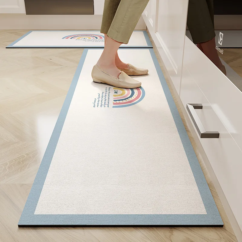 

Kitchen Floor Mat Long Strip Bedroom Soft Rugs Entrance Doormat Washable Non-slip Hallway Carpet Welcome Bathroom Mats Alfombra