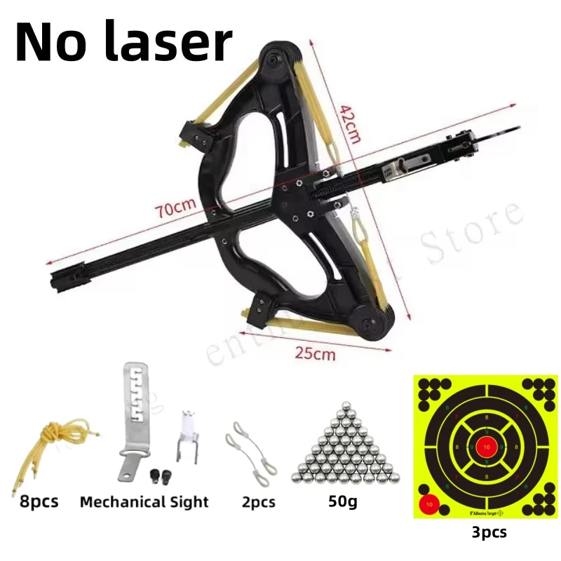 60LBS Slingshot Laser High-power Hunting Steel Ball Slingshot Composite Bow Steel Mini Infrared Composite Bow Set