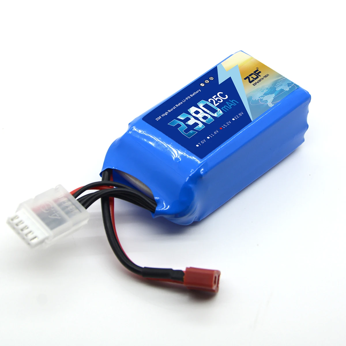 ZDF high density 4S 15.2V max 17V LiHv Lipo Battery 1500mAh 2380mah 25C For FPV Airplane Drone Quadcopter Helicopter Hobby