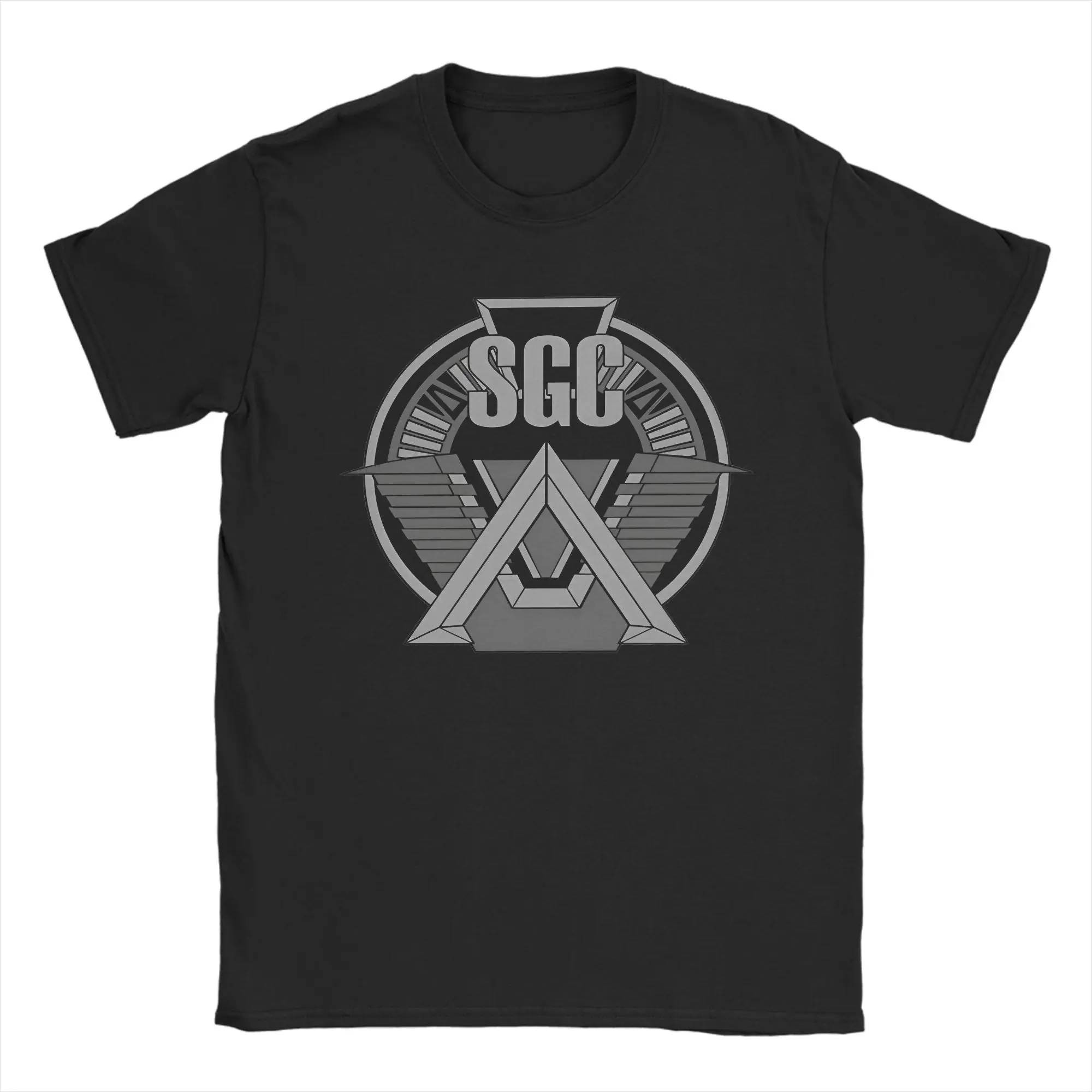 Männer Frauen Stargate SG1 T-Shirt SGC Baumwollkleidung Vintage Kurzarm-T-Shirt mit Rundhalsausschnitt Grafik-T-Shirt – Detail 1