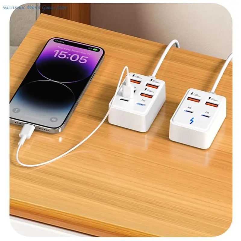 A3PD Multi Port USB Charging Dock With Data Transfer Functionality For Office Use