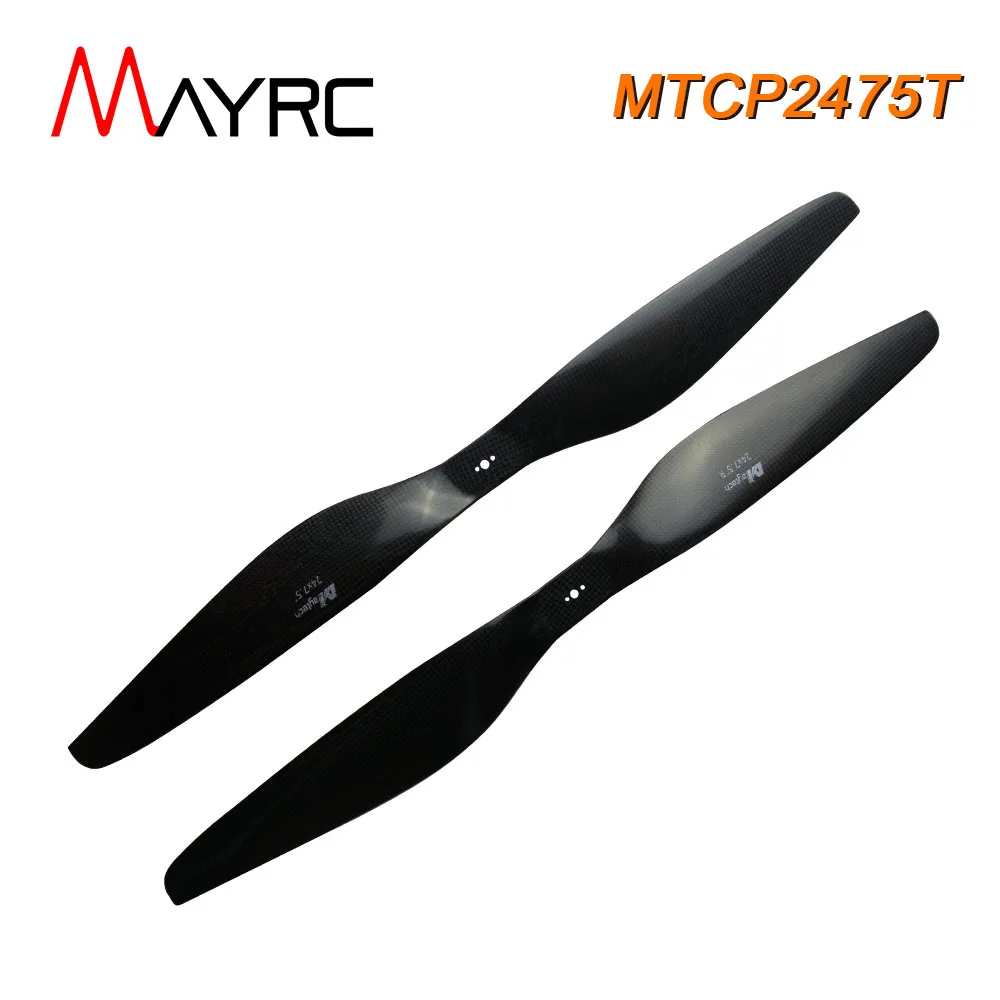 4 Blades MAYRC 24x7.5Inch CW and CCW Carbon Composite T-Motor Whoe Type Propeller for Agricultural Plant Photography UAV Drone