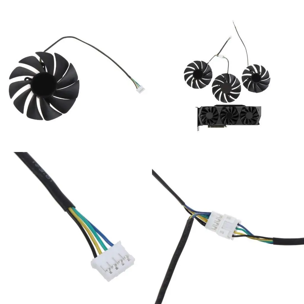 

31BA 89MM 4Pin 12V 0.4A VGA Fan Graphics Card Cooling Fan for ZOTAC 3090 for Trin