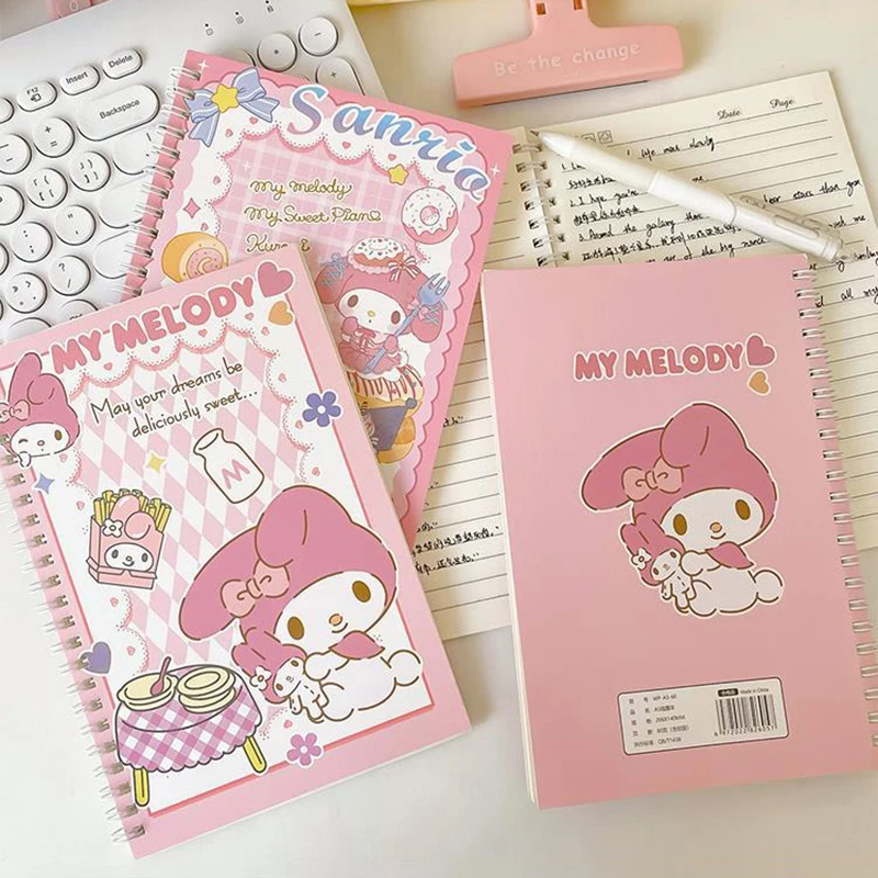 

Sanrioed Anime Series Kawaii Kuromi My Melody Cinnamoroll Kitty Little Twin Stars Cartoon Notebook Student Notebook Kids Gifttoy