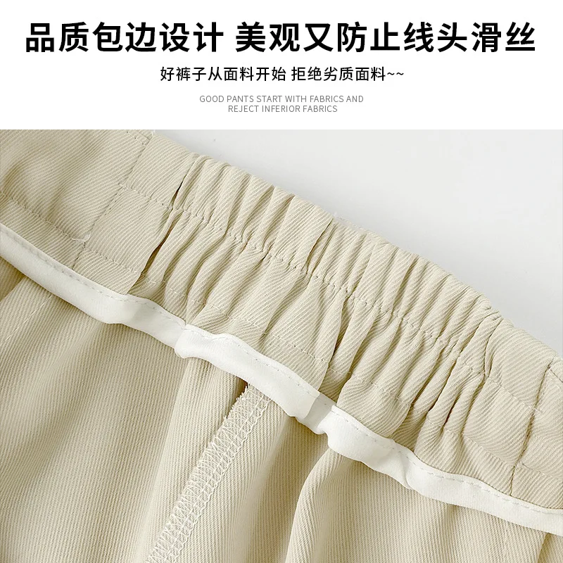 Dames Zomer Nieuwe Hoge Taille Afslanken Losse Wijde Pijpen Shorts Dunne Casual Vijfpunts Halflange Shorts