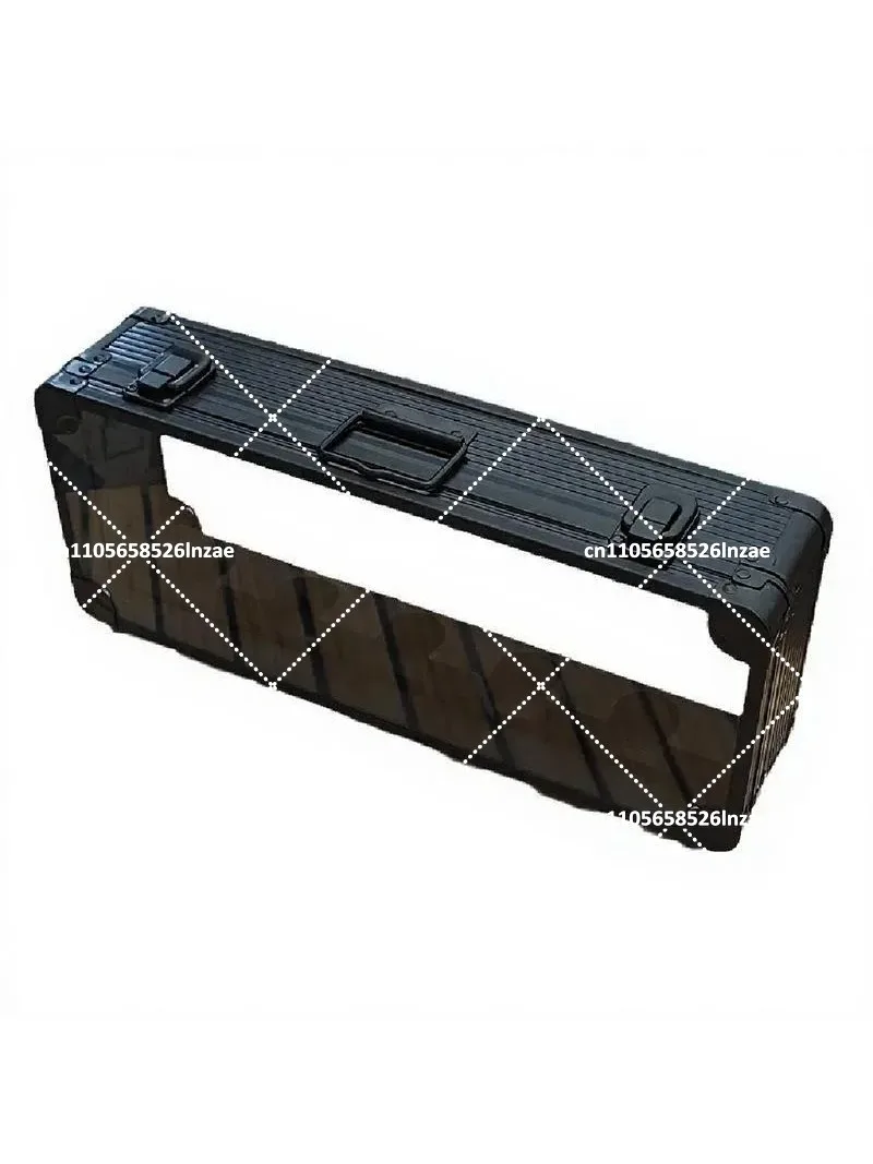 38L Transparent Storage Box with Atmosphere Light Waterproof Portable for Outdoor Camping Decor