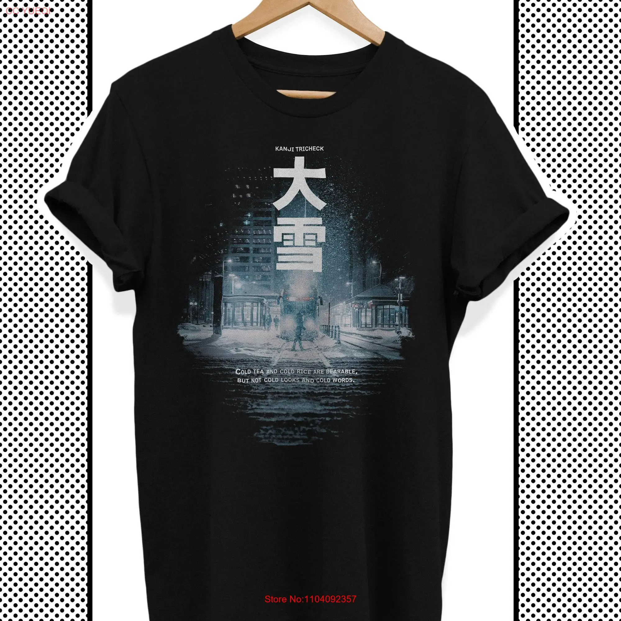 vintage T shirt Japanese streetwear with retro aesthetic graphics Harajuku grunge top techwear snow in Japan