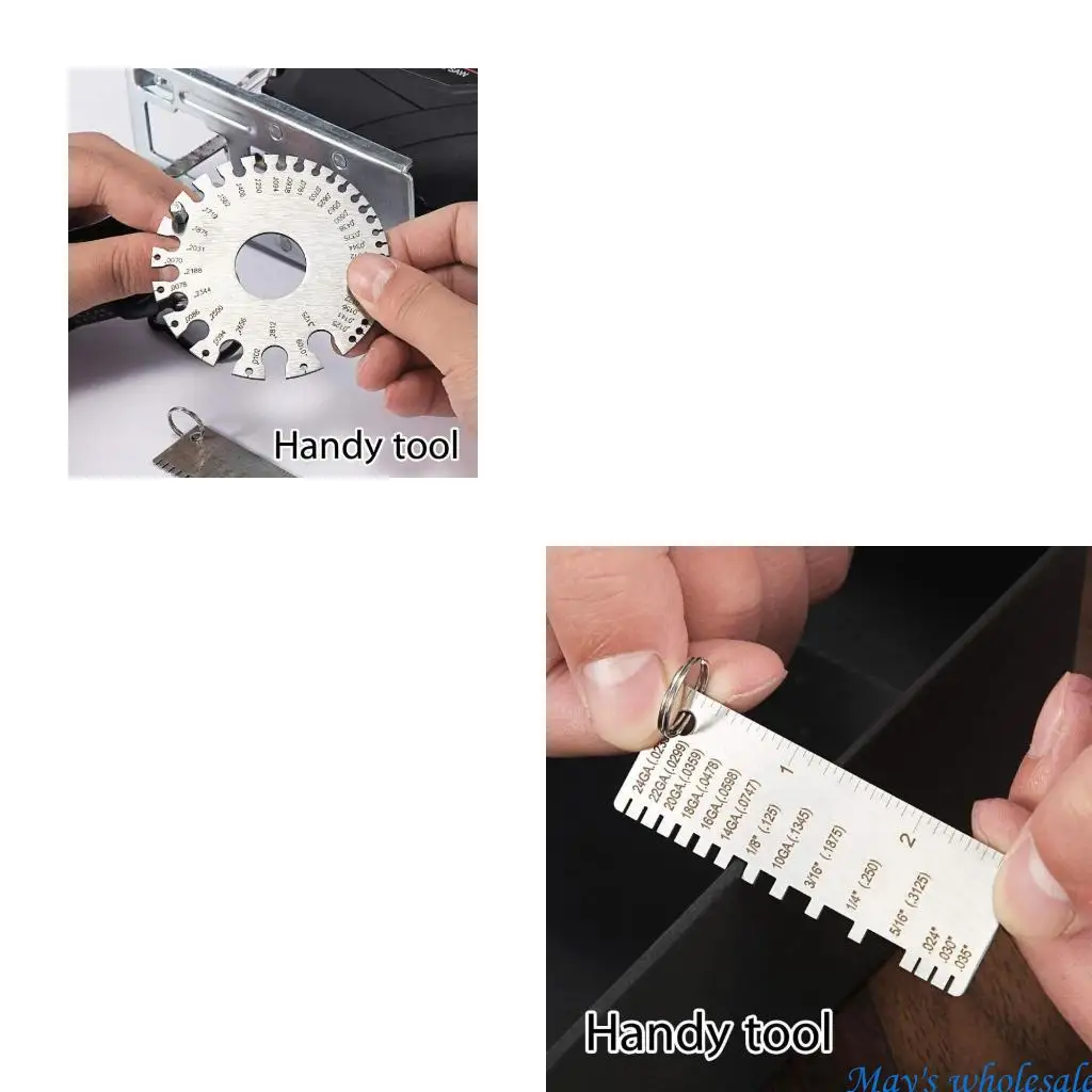 

Небольшие толщиномеры листового металла с двойной шкалой для измерения 448A кабеля сварочной проволоки