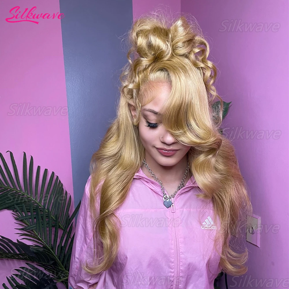 

Silkwave Body Wave #27 Honey Blonde Wig Human Hair 13x6 Lace Frontal Wig Pre Plucked Loose Deep Wave Front Color Wigs For Women