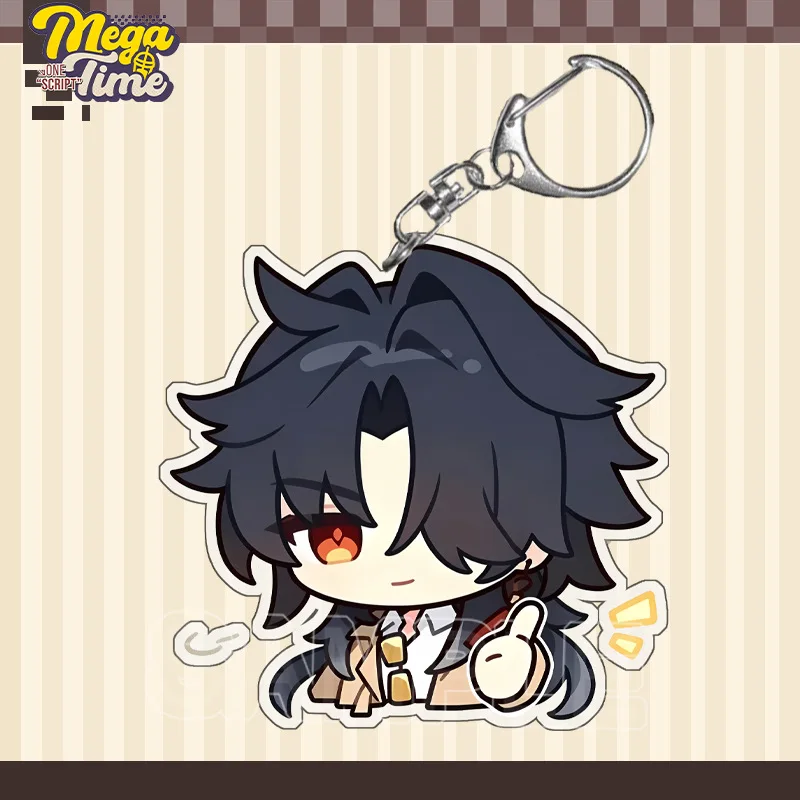 Honkai: Star Rail MEGA COFFEE Series Set Keychain Blade Silver Wolf Keyring Cute Cartoon Anime Game Bag Charms Badge Friend Gift