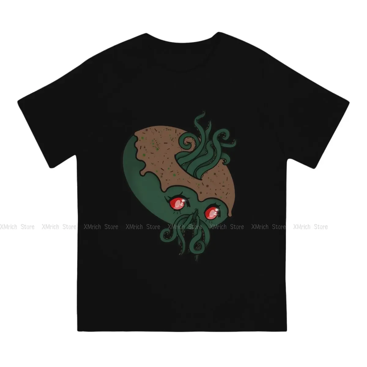 Cthulhu Doughnut Men TShirt Doughnut Crewneck Short Sleeve 100% Cotton T Shirt Funny High Quality Gift Idea