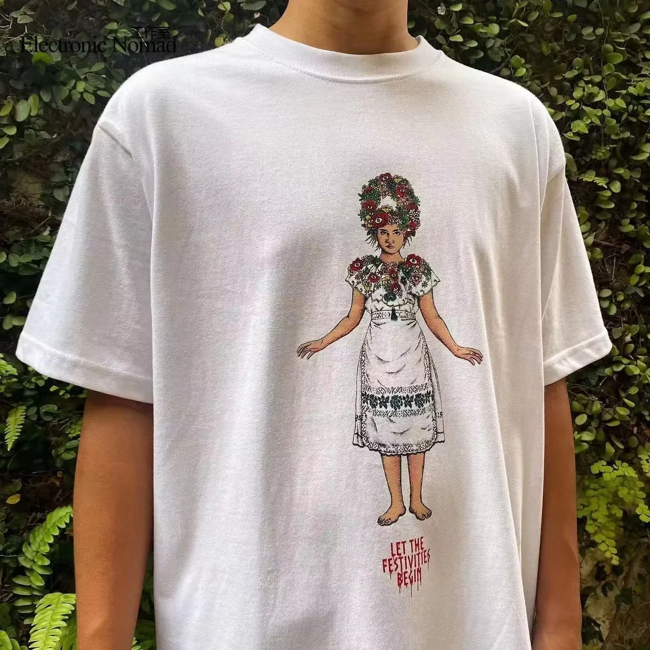 EN Washing Master Midsummer Nightmare Midsommar American Retro Short Sleeved T-shirt High Street 90s No Collision Streetwear