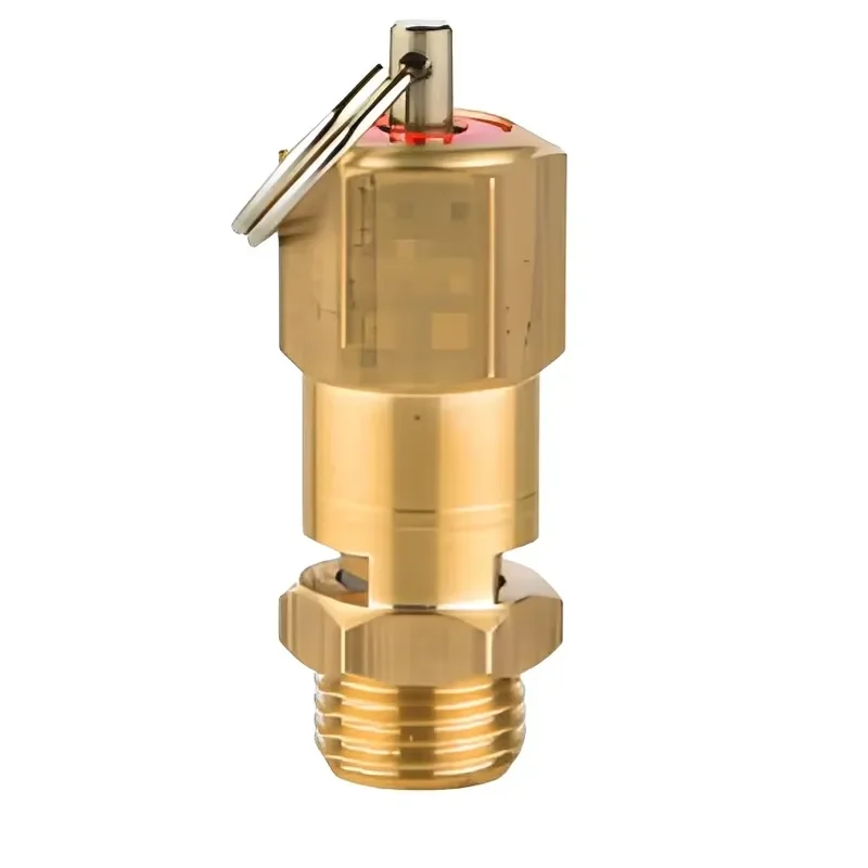 Brass High Pressure Air Compressor Relief Valve Male Thread Vent Type Safety Pressure Release Valve for Pneumatic Equipment