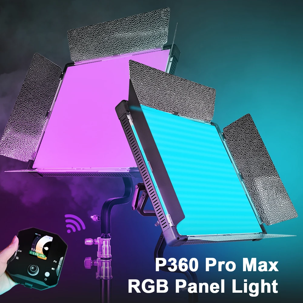 

YONGNUO P360 Pro Max Профессиональная видео RGB панель света 2000K-10000K Светодиодное освещение для фотостудии для видеозаписи