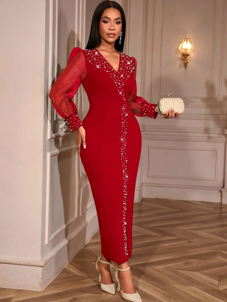 

Африканские платья для женщин, элегантное весенне-осеннее платье макси с длинными рукавами, дашики, женская традиционная африканская одежда, сказочные платья