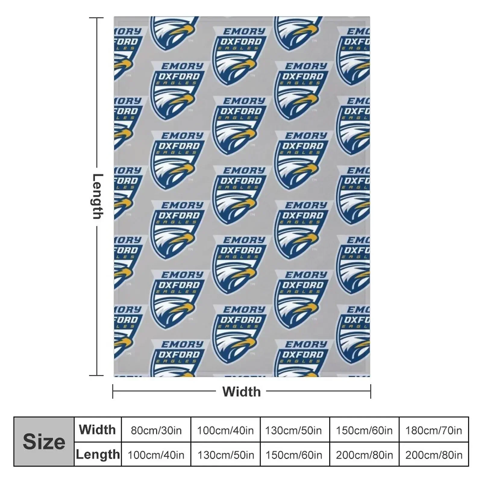 Emory U Eagles Throw Blanket decorative Decorative Sofas Blankets