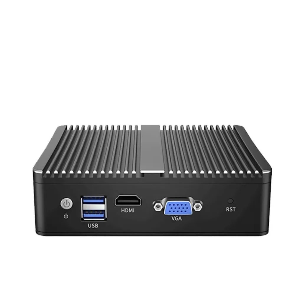 เราเตอร์นุ่มโดยไม่มีพัดลม Celeron J4125คอมพิวเตอร์ขนาดเล็ก Quad Core 4X Intel i226 2.5G LAN pfsense ไฟร์วอลล์เครื่องใช้ไฟฟ้า AES-NI ESXi