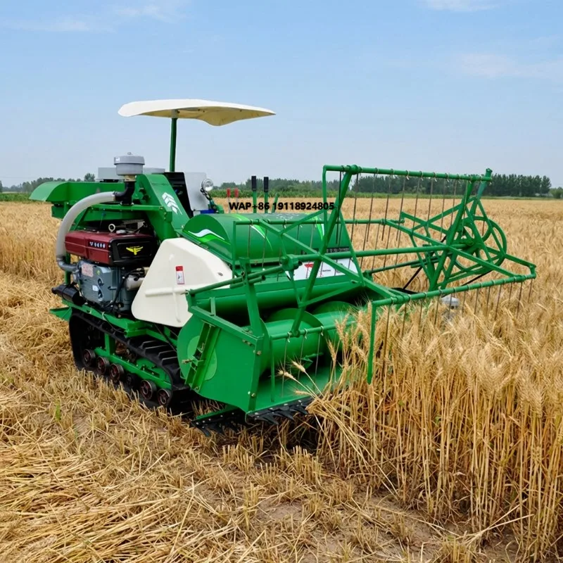 

Hot Sale Mini Agricultural Reaper Tractor New 4Lz-1.1 Harvesting Machine for Beans Core Components Include Engine Gearbox