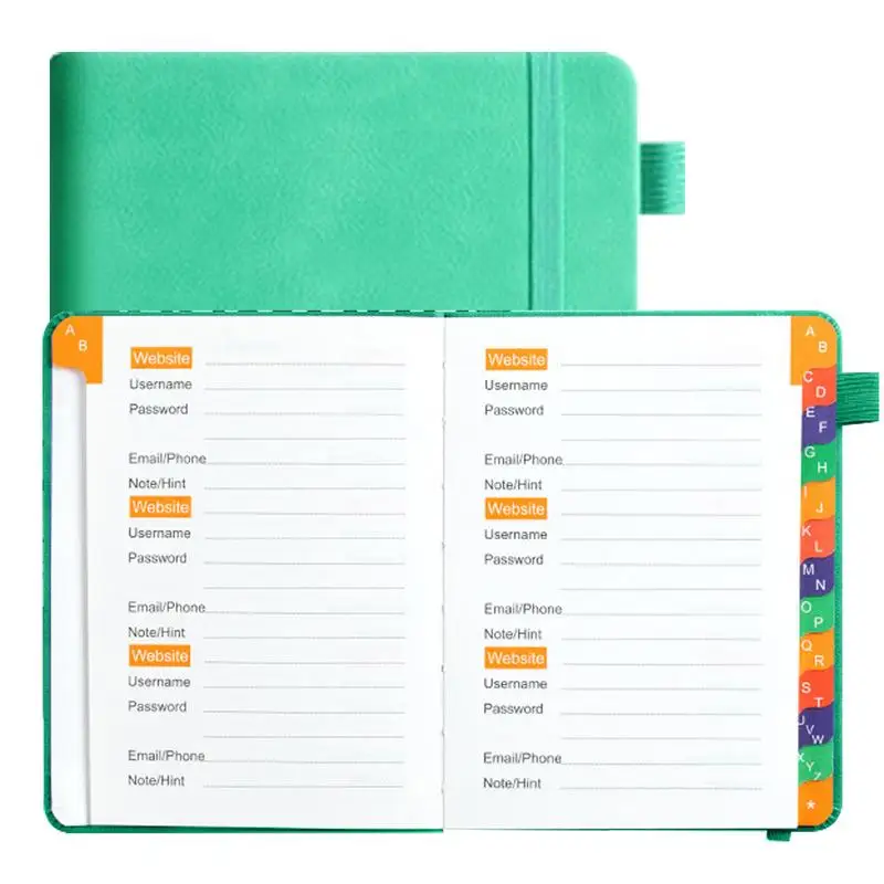 Wachtwoordhouder Boek Computer Wachtwoord Organisator Boek Met Alfabetische Tabbladen Zakadres Log Notebook Voor Account Details