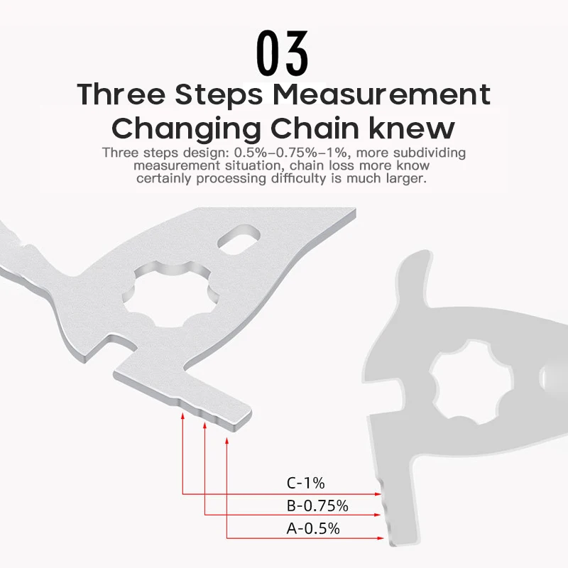 TOOPRE 6 in 1 Bike Chain Checker for MTB road bike 8 9 10 11 12 Speed Bicycle Chain Checker Gauge Tool presta valve tool