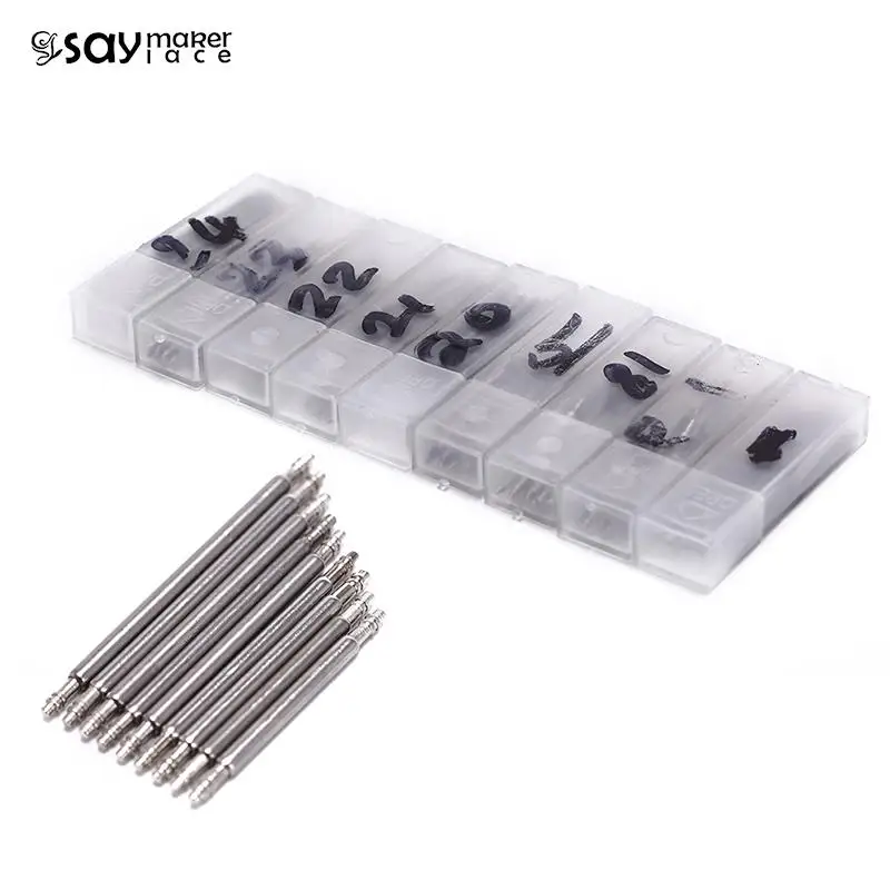 20Pcs 16-24MM Spring Bar Kit Watch Pin Parts Stainless Steel Watch Band Strap Spring Bar Link Pins Repair Tool Watch Accessories