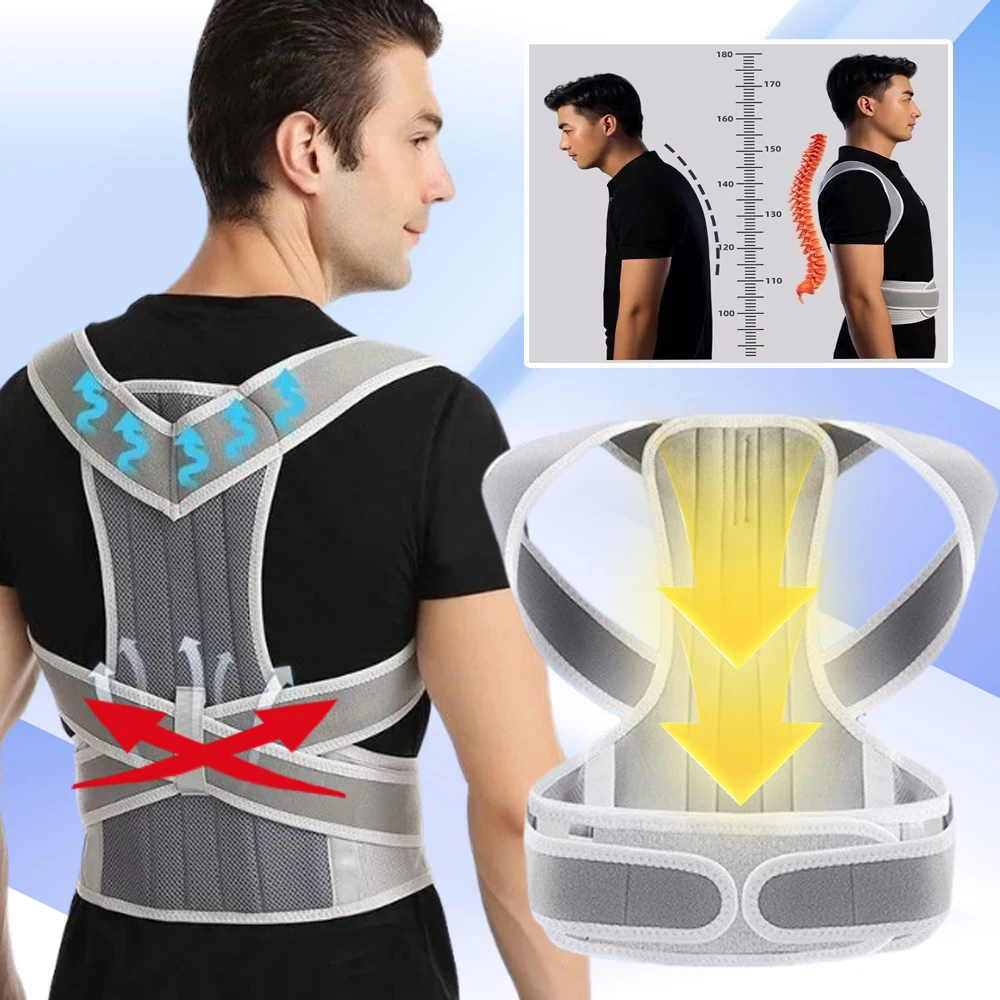 

Adjustable Scoliosis Posture Corrector Invisible Vest Back Brace Straight Corrector Lumbar Orthopedic Belt Pain Relief