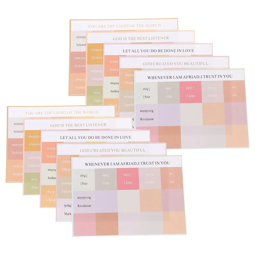 

Bible Index Tabs Stickers 10 Sheets Colored Cross Design Labels Study Page Bookmarks Notebook Stationery Bible Accessories Women