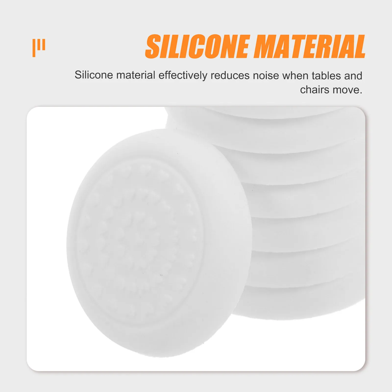 8Pcs Furniture Leg Pads Self-Stick Chair Floor Protectors for Hardwood Tile Carpet Noiseless Moving Sliders Wear-Resistant Chair