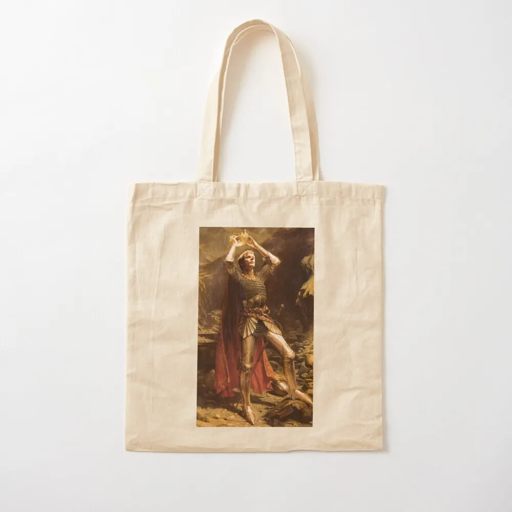 Bradley James as King Arthur - Original Painting by Charles Ernest Butler (Painting Manipulation) Tote Bag