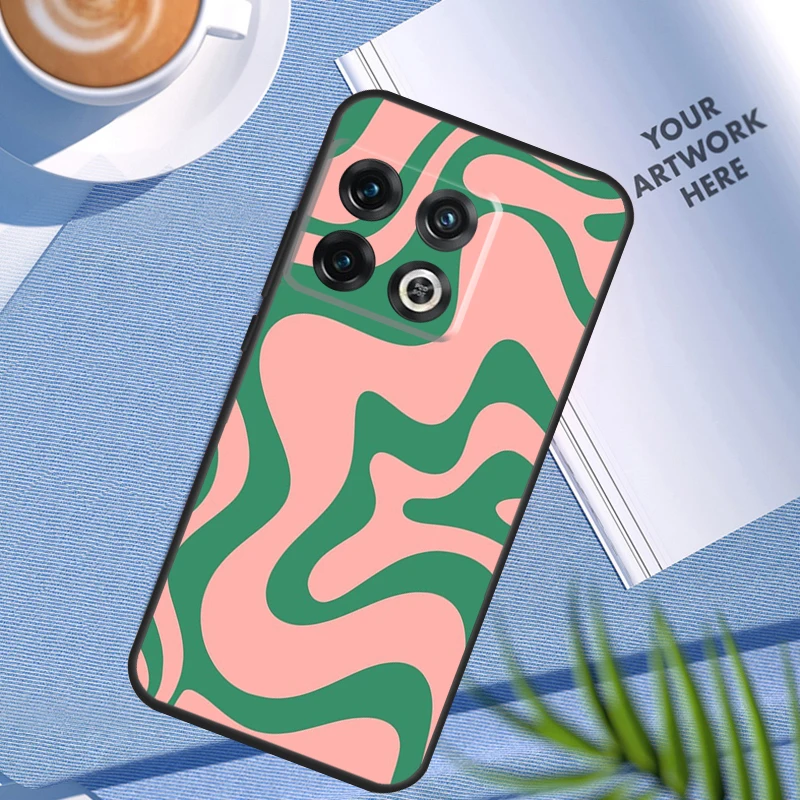 Liquid Swirl Abstract Orange Pink Case For OnePlus 12 12R 11 9 10 Pro 10R 10T 9R 8T Nord 3 CE 2 Lite 2T N10 N20 N30 CE4 Cover