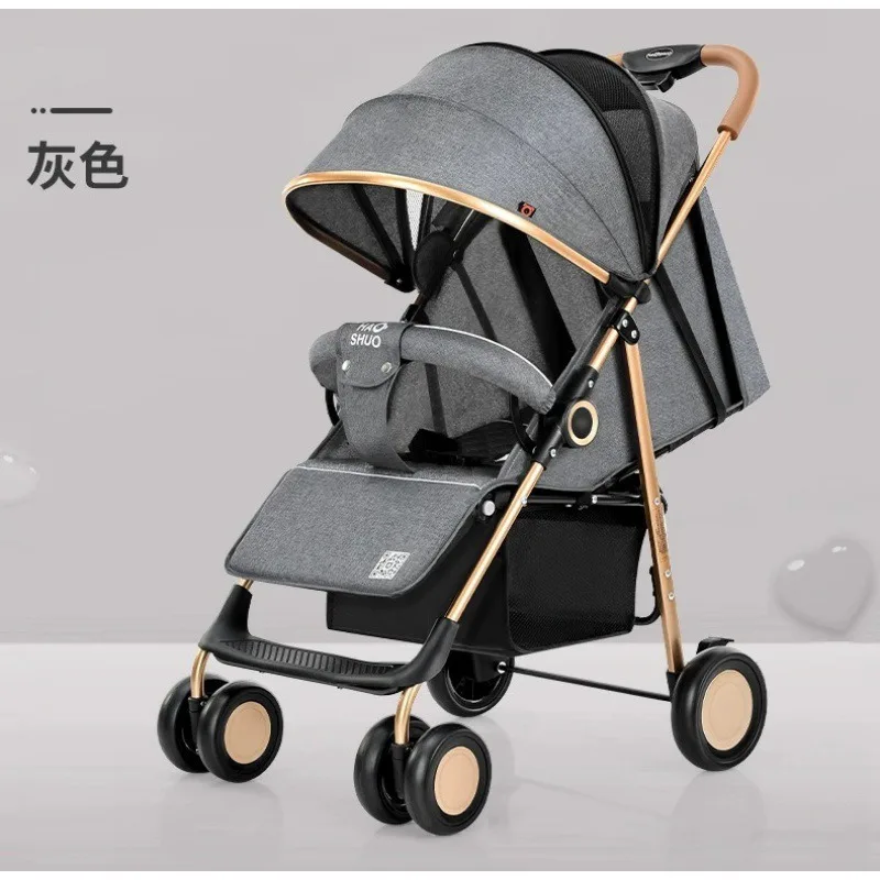 

Baby trolley can be lying or sitting on a light folding baby stroller newborn baby car