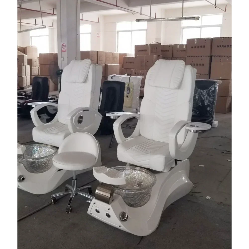Nails Making Machine Equipment Production Line Salon Furniture Barber Chair pink Pedicure Chair Nails Designs Equipment Spa